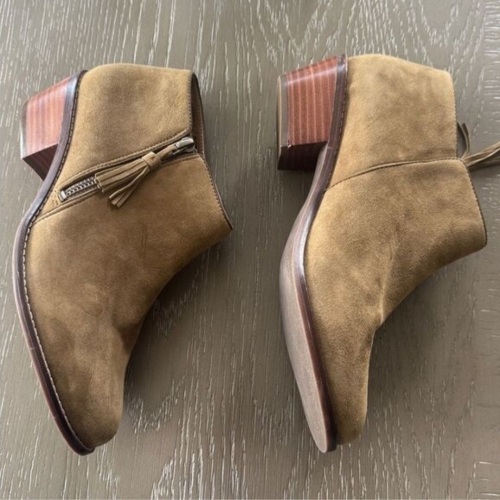 Vionic Serena Suede Ankle Boots Booties Sz 8.5 Excellent Condition - Picture 5 of 12